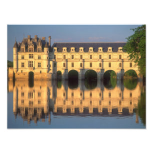Chenonceau Chateau, River Cher, Loir-et-Cher, Photo Print