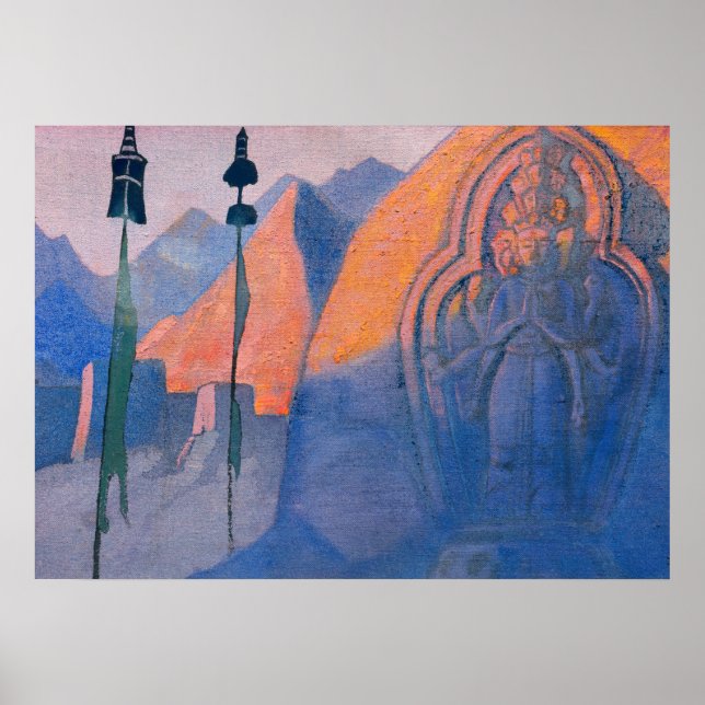 Chenrezi by Nicholas Roerich Poster (Front)