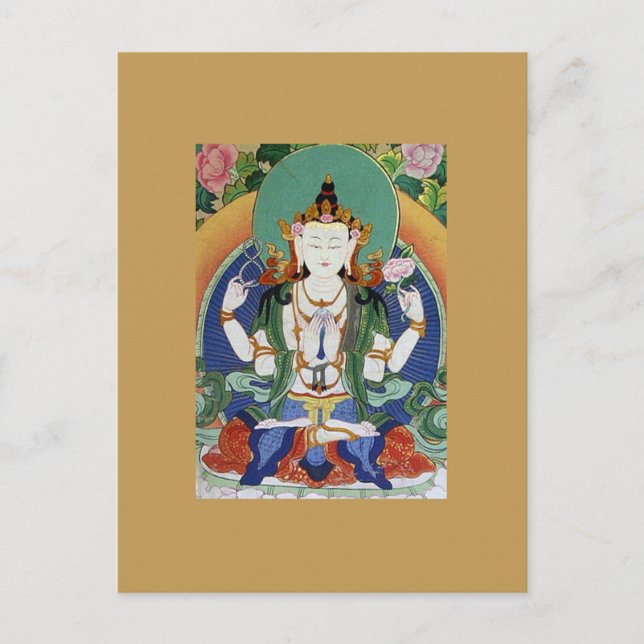 Chenrezig Bodhisattva of Compassion Postcard (Front)