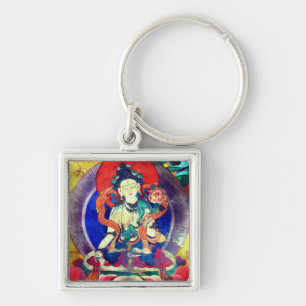 Chenrezing Buddha, Vintage Heruka, Tibet Keychain