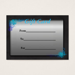 Chèque-cadeau bleu floral de turquoise de spa