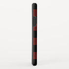 Chèque de bison rouge et noir rustique