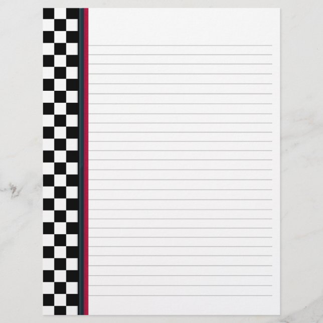 Chèque en noir et blanc avec papier Classeur Accen (Devant)