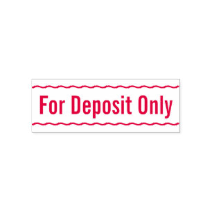 Cheque Endorsement Rubber Stamp