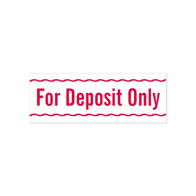 Cheque Endorsement Rubber Stamp (Design)