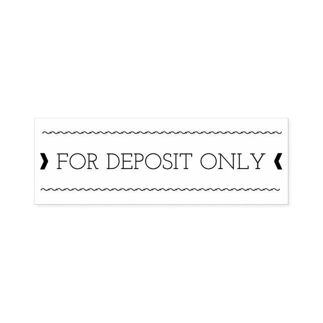 Cheque Endorsement Rubber Stamp (Design)