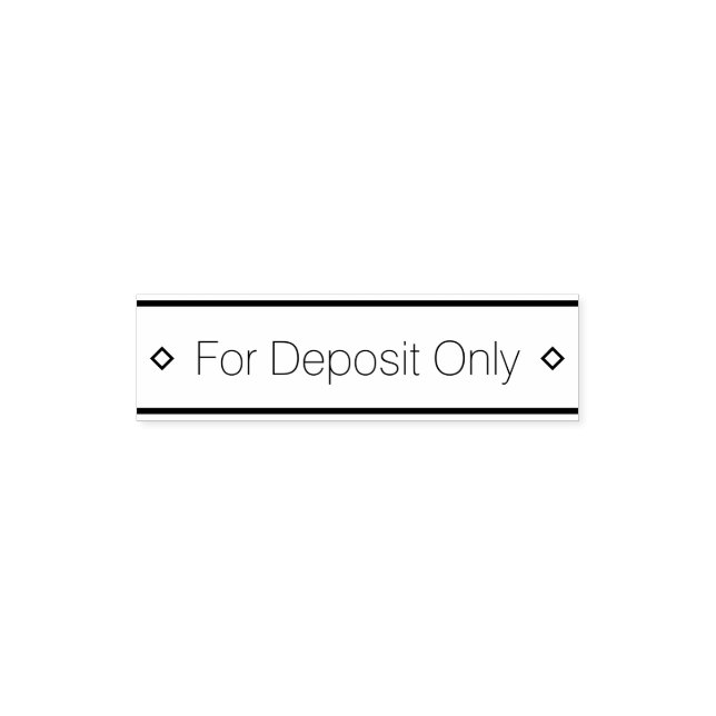 Cheque Indorsement Rubber Stamp (Design)