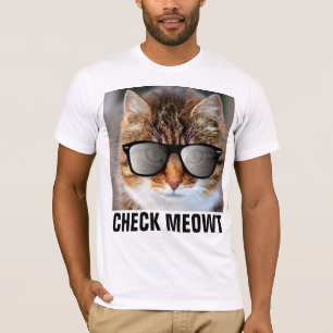 Chèque Meowt, T-shirt Chat Drôle