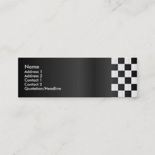 Chequerboard Border Profile Card