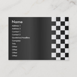 Chequerboard Border Profile Card