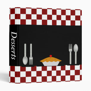 Chequerboard Dessert Recipe Binder