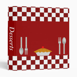Chequerboard Dessert Recipe Binder