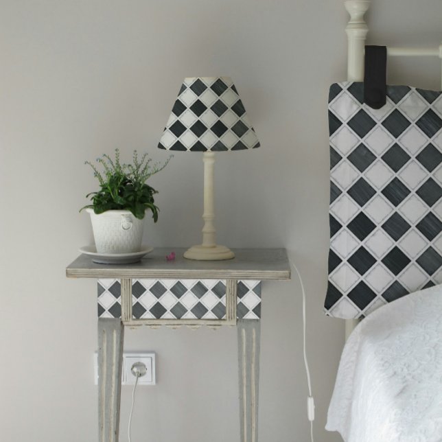 Chequerboard Diamond Black and White Decoupage Tissue Paper (Creator Uploaded)