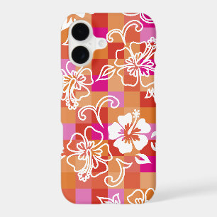 Chequerboard Hibiscus Hawaiian Floral