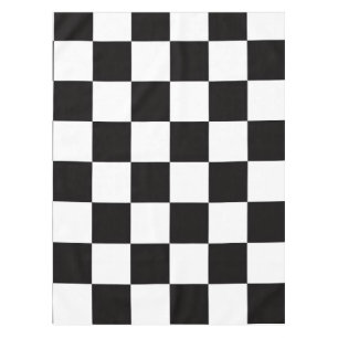 Chequerboard Home Rug of the Classic Elegance Tablecloth