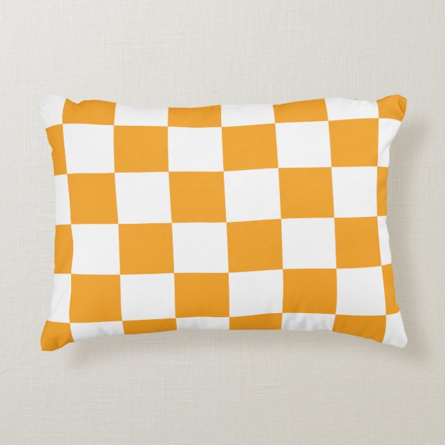 Chequerboard Pattern Accent Pillow (Front)
