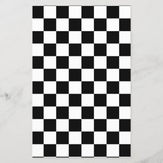 Chequerboard pattern black and white flyer