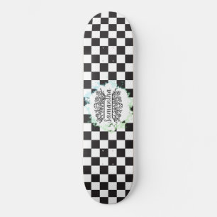  chequerboard pattern skateboard