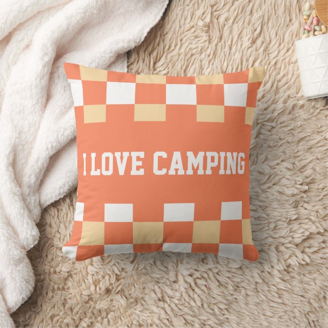 Chequerboard Pattern Throw Pillow (Blanket)