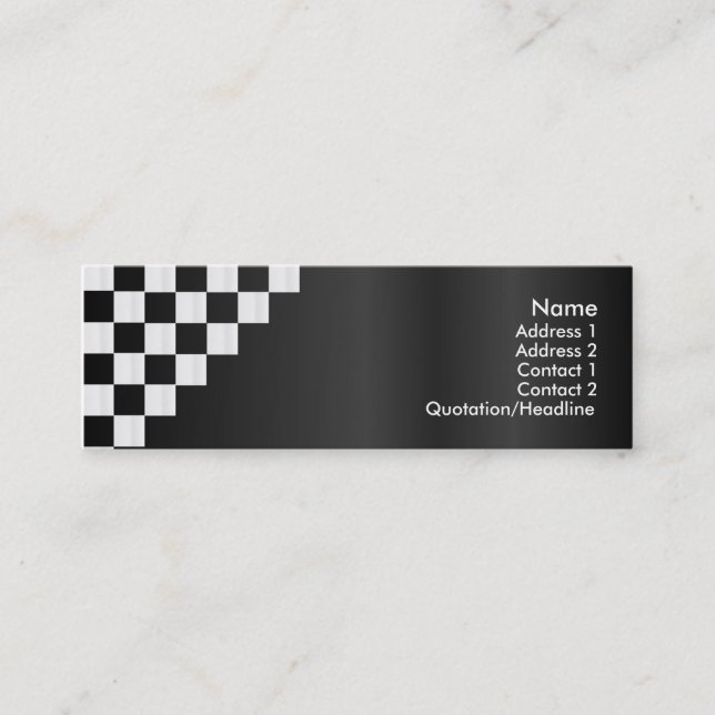 Chequerboard Profile Card (Front)