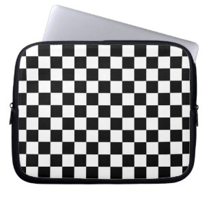 Chequerboard Race Flag Laptop Sleeve