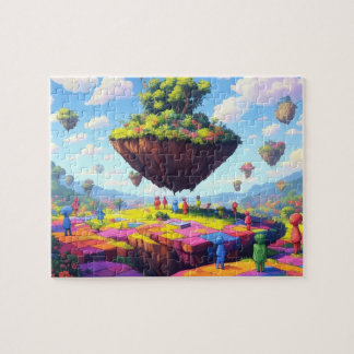 Chequerboard World, 8x10 in, 110 pc Jigsaw Puzzle