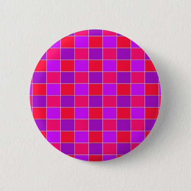 chequered 2 inch round button (Front)