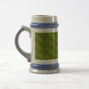 Chequered art pattern beer stein