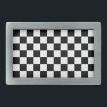 Chequered Belt Buckle<br><div class="desc">This belt buckle resembles a chequered race flag. The design is from original art.</div>