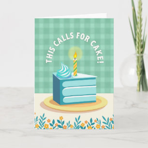 Chequered Birthday Card
