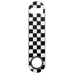Chequered Black and White Bar Key