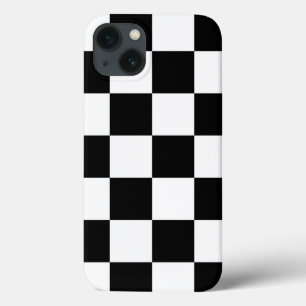 Chequered Black and White iPhone 13 Case