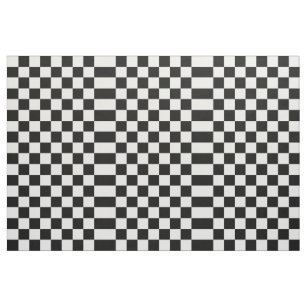 Black and White Checkered Fabric -  Canada