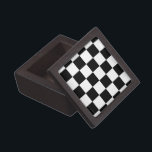 Chequered Black and White Gift Box<br><div class="desc">Cool simple black and white chequered pattern is made of rows of alternating white and black squares. Feel free to customize the product to make it your own. Digitally created 9000 x 6000 pixel image. Copyright ©2013 Claire E. Skinner, All rights reserved. To see this design on other items, click...</div>