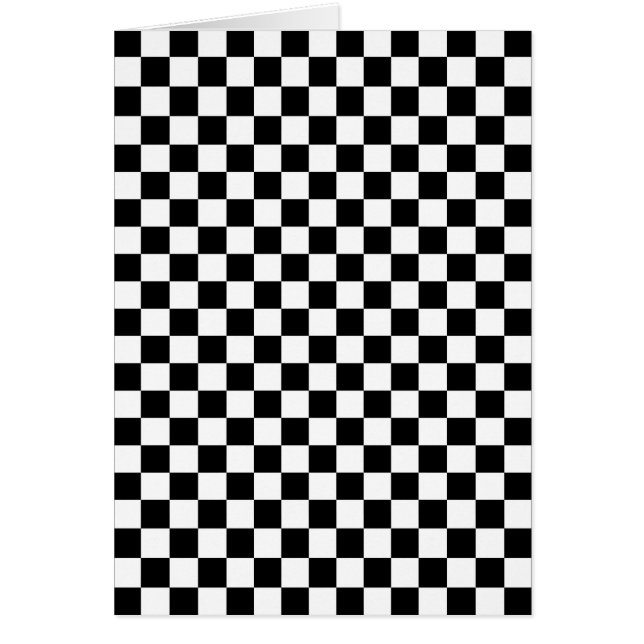 Chequered Black and White Pattern (Front)