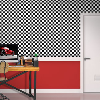 Chequered Black Pick Your Background Colour Wallpaper