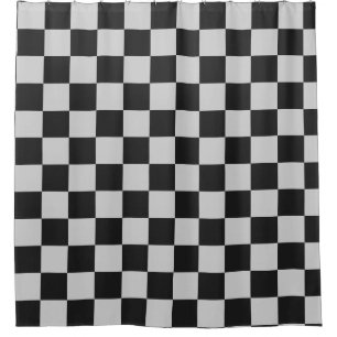 Chequered Black & White Squares or CUSTOM COLOR