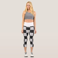 Chequered Black & White Squares or CUSTOM COLOR