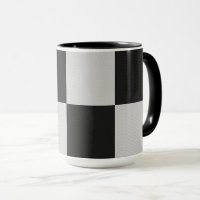 Chequered Black & White Squares or CUSTOM COLOR