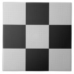 Chequered Black & White Squares or CUSTOM COLOR Tile<br><div class="desc">Chequered square tiles with a monotone grey style in a classic pattern with a crosshatched effect! Or customize the colour! Customize the background colour of this design! To choose your own background colour, click the blue 'Edit Design' button. In the design area, look for the layers panel on the left...</div>