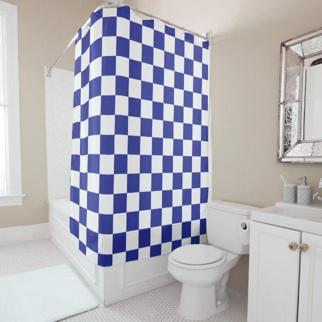 Chequered Blue and White  (In Situ)