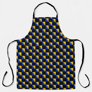 Chequered Bosnia and Herzegovina Flag Pattern  Apron