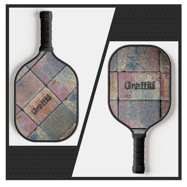 Chequered Brick Urban Personalized Pickleball Paddle (Creator Uploaded)