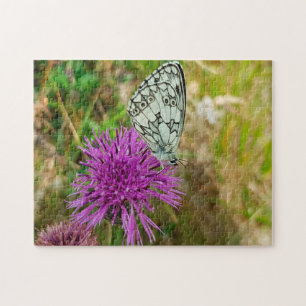 Chequered Butterfly Jigsaw Puzzle