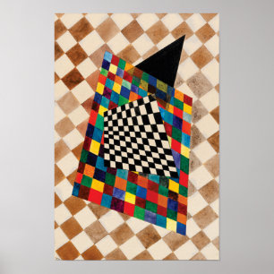 Chequered by Wassily Kandinsky Poster