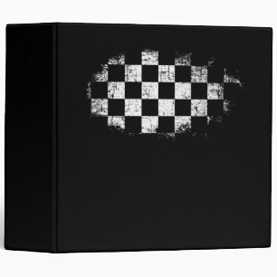 Chequered Chequered Black & White Binder