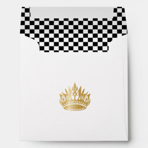 Chequered classic luxury elegant pattern envelope