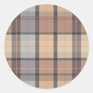 Chequered Classic Round Sticker