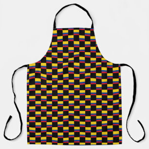 Chequered Colombia Flag Pattern  Apron