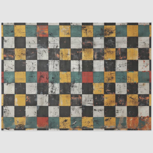 Chequered Confetti  Tissue Paper (Front)